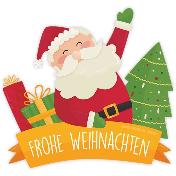 Wandtattoos: Frohe Weihnachten, auf Deutsch