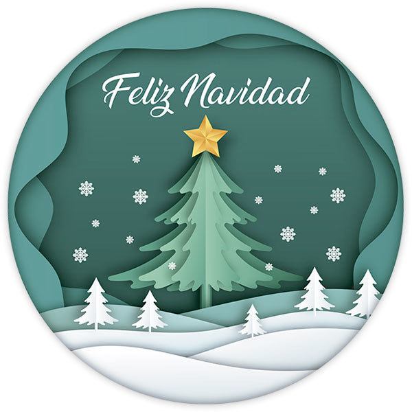 Wandtattoos: Weihnachtskugel, auf spanisch
