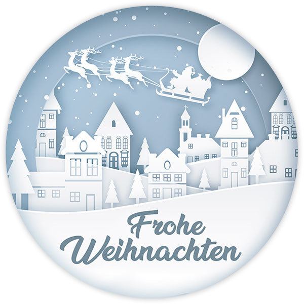 Wandtattoos: Weiße Weihnachten, auf deutsch