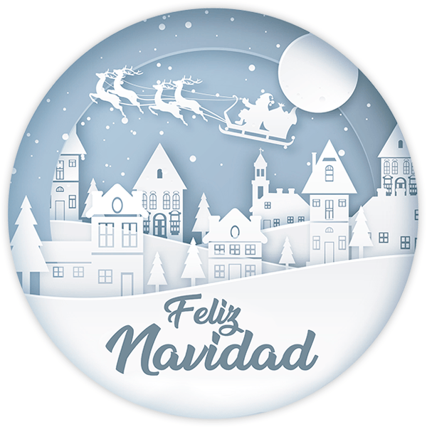 Wandtattoos: Weiße Weihnachten, auf spanisch