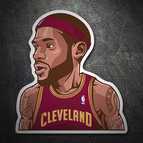 Aufkleber: NBA - Lebron James