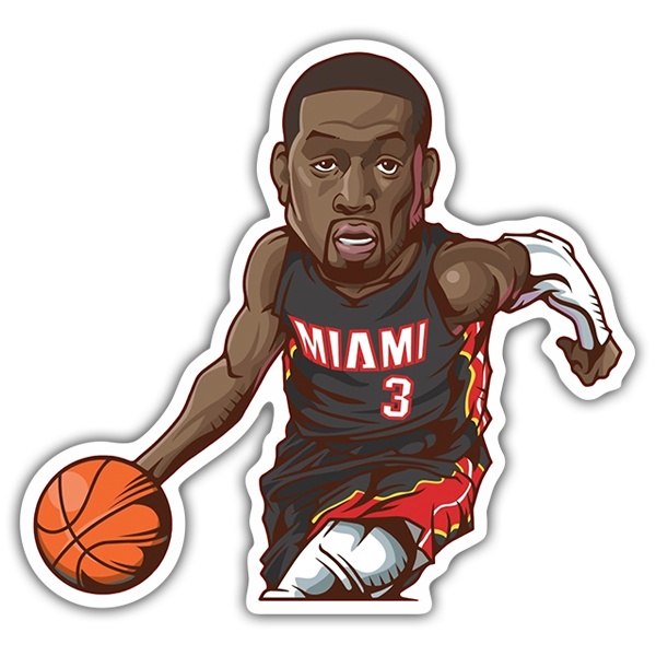 Aufkleber: NBA - Dwayne Wade