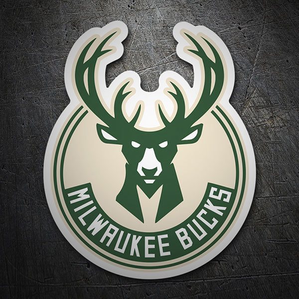 Aufkleber: Milwaukee Bucks Schild