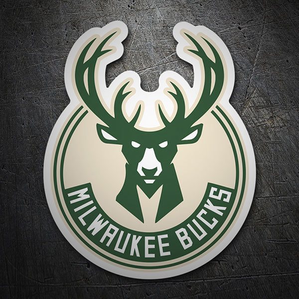 Aufkleber: NBA - Milwaukee Bucks Schild
