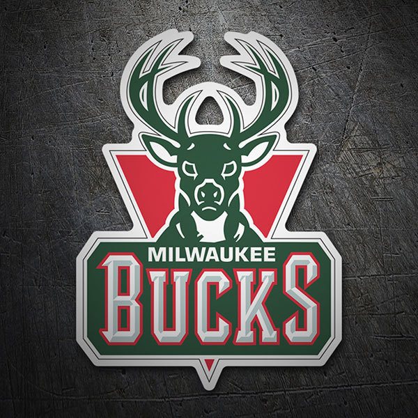 Aufkleber: Milwaukee Bucks altes Schild