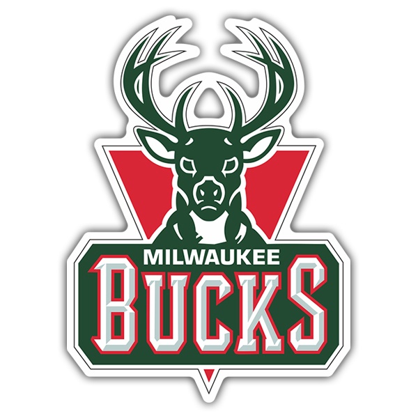 Aufkleber: NBA - Milwaukee Bucks altes Schild