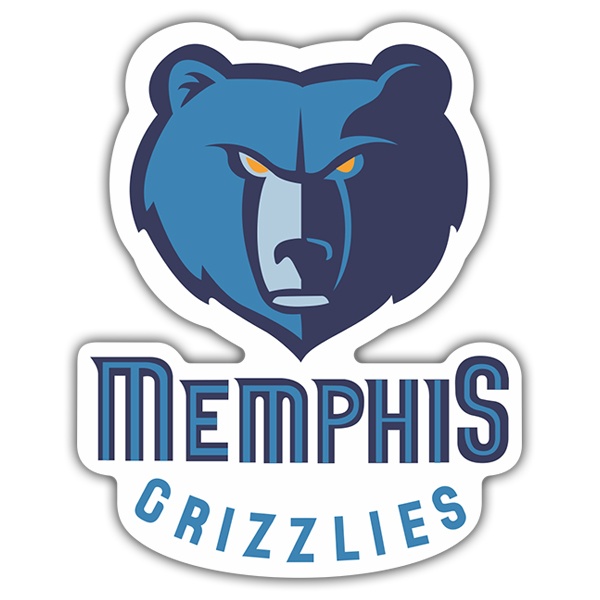 Aufkleber: NBA - Memphis Grizzlies schild