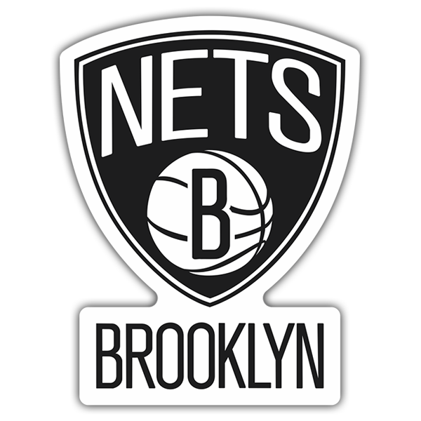 Aufkleber: NBA - Brooklyn Nets schild 0