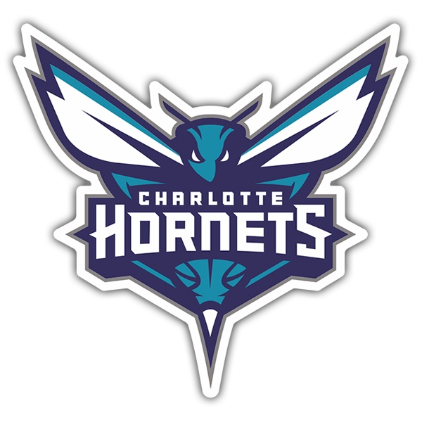 Aufkleber: NBA - Charlotte Hornets schild