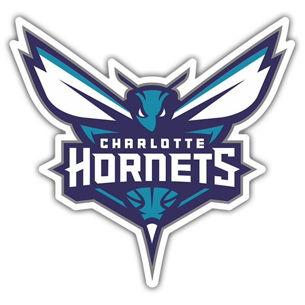 Aufkleber: NBA - Charlotte Hornets schild