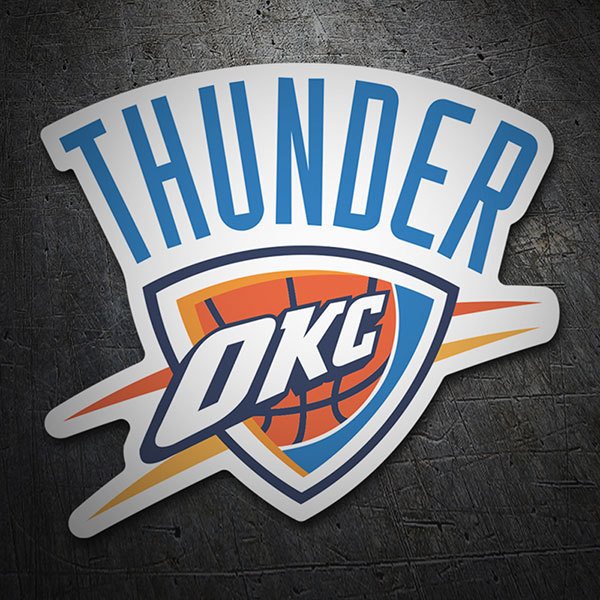 Aufkleber: NBA - Oklahoma City Thunder schild