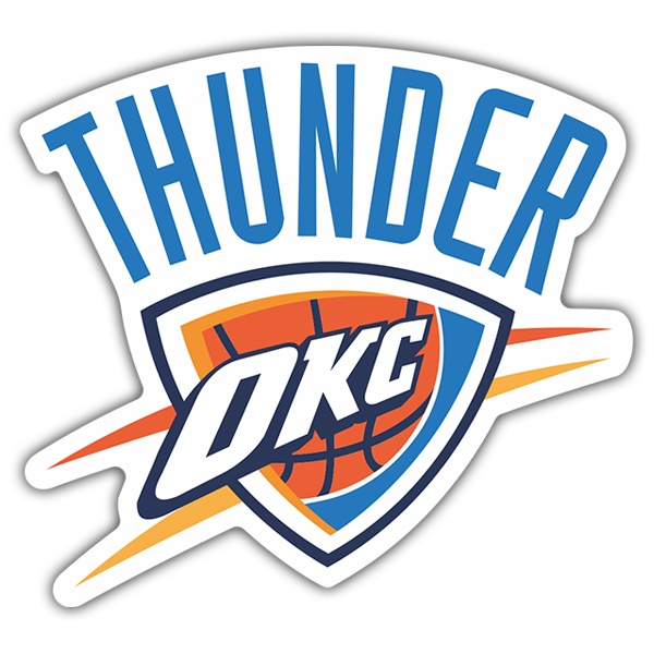 Aufkleber: NBA - Oklahoma City Thunder schild