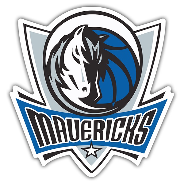 Aufkleber: NBA - Dallas Mavericks schild