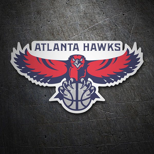 Aufkleber: NBA - Atlanta Hawks altes Schild