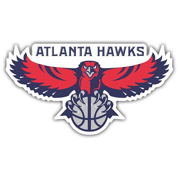 Aufkleber: NBA - Atlanta Hawks altes Schild