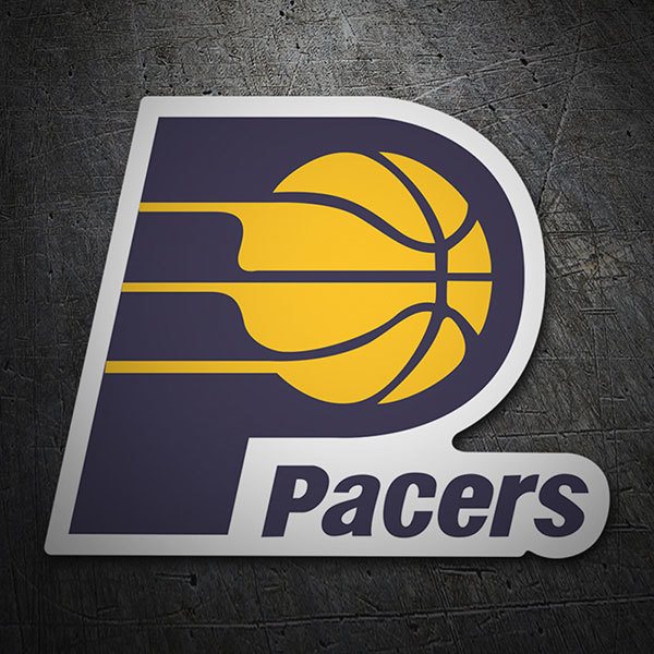 Aufkleber: NBA - Indiana Pacers altes Schild