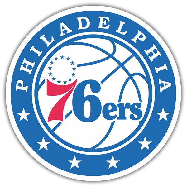 Aufkleber: NBA - Philadelphia 76ers schild