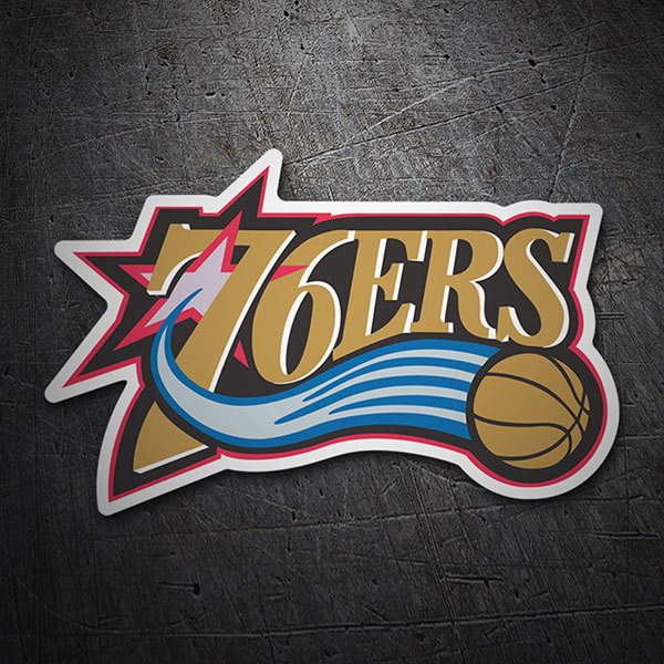 Aufkleber: NBA - Philadelphia 76ers altes Schild