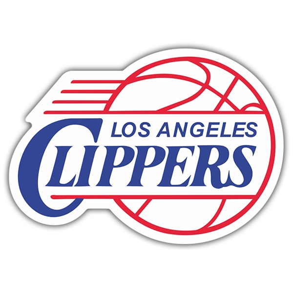 Aufkleber: NBA - Los Angeles Clippers altes schild