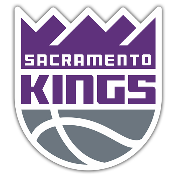 Aufkleber: NBA - Sacramento Kings Schild