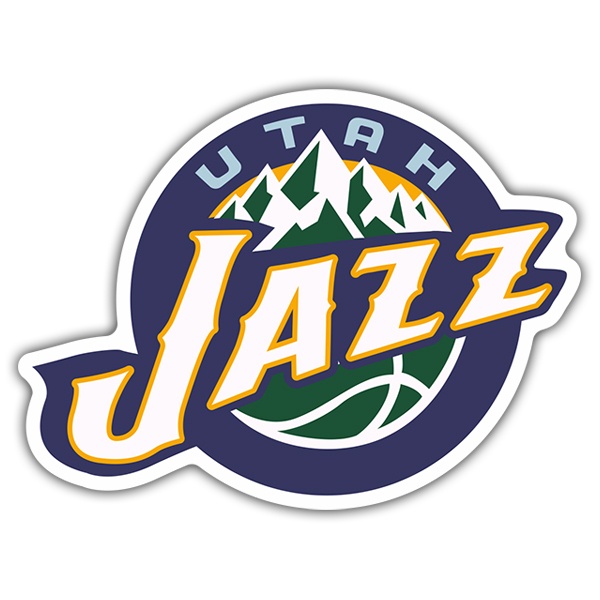 Aufkleber: NBA - Utah Jazz altes Schild