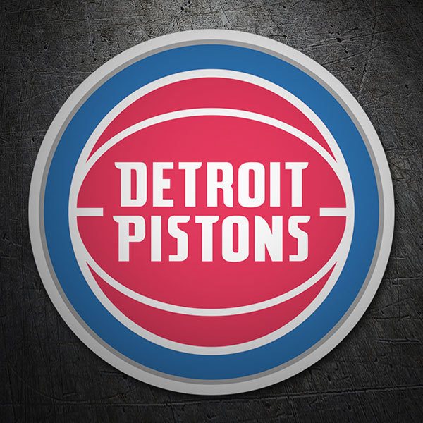 Aufkleber: NBA - Detroit Pistons schild