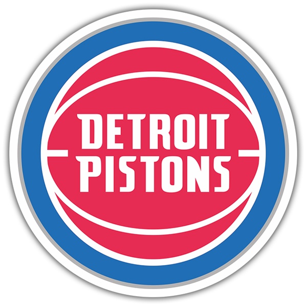 Aufkleber: NBA - Detroit Pistons schild