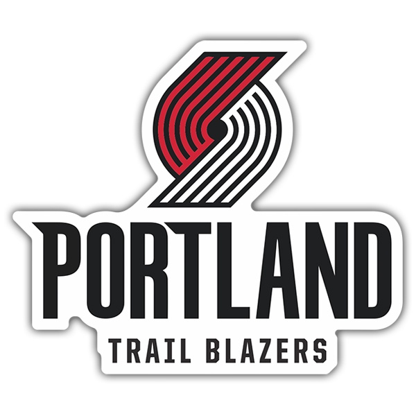 Aufkleber: NBA - Portland Trail Blazers schild