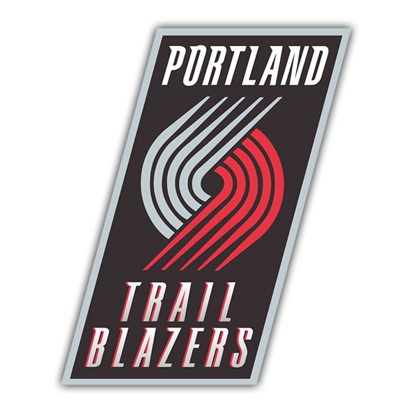 Aufkleber: NBA - Portland Trail Blazers altes schild