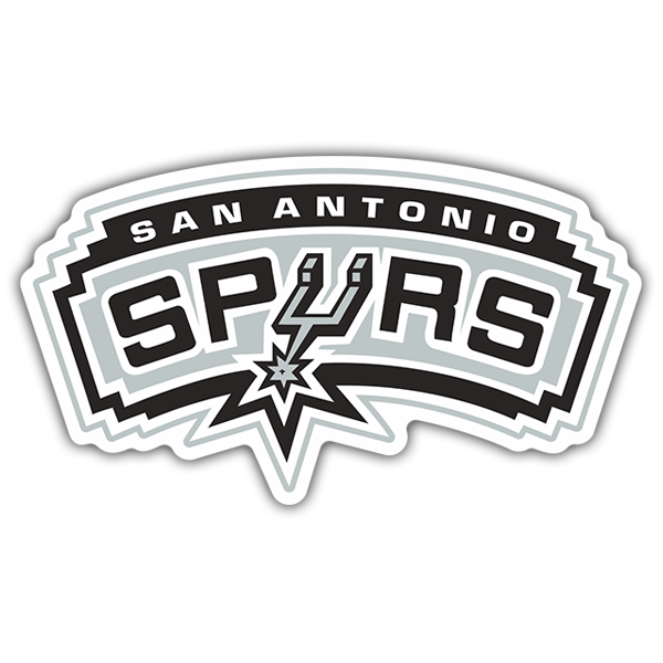Aufkleber: NBA - San Antonio Spurs altes schild