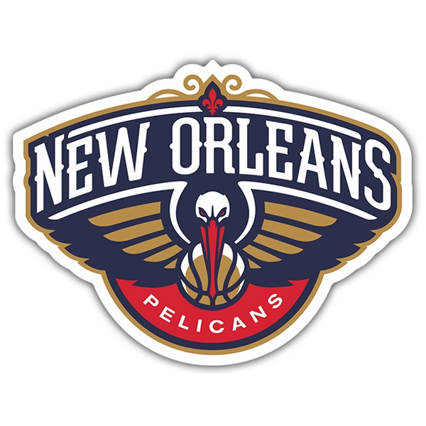 Aufkleber: NBA - New Orleans Pelicans schild