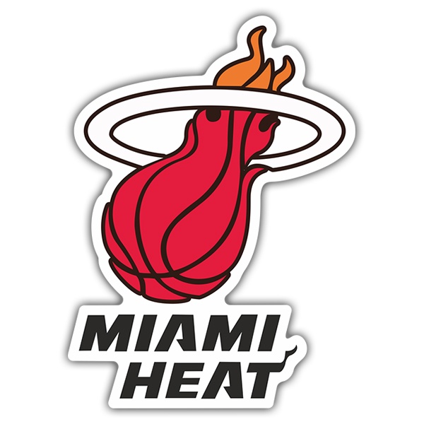 Aufkleber: NBA - Miami Heat schild