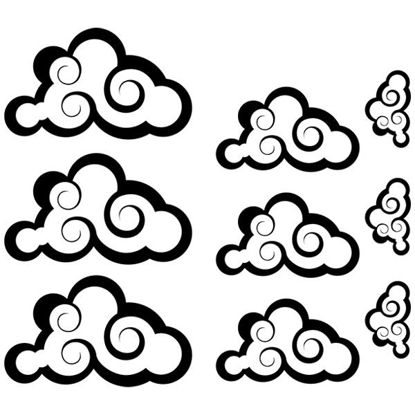 Wandtattoos: Kit 9 Wolken