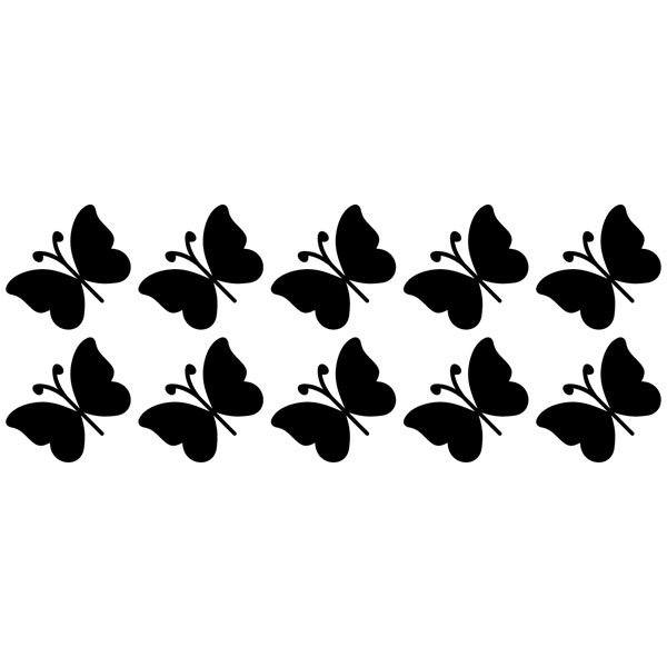 Wandtattoos: 10 Schmetterlinge Ceiba Kit