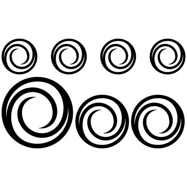 Wandtattoos: Kit 7 circles G