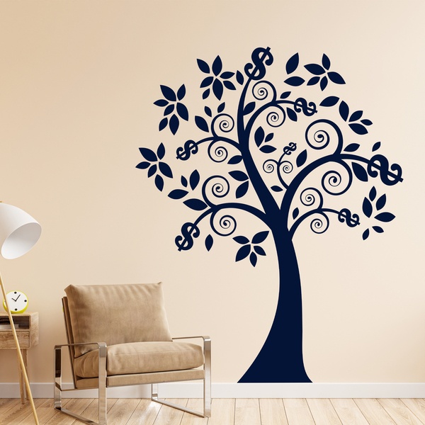 Wandtattoos: Blumen  Geld-Baum