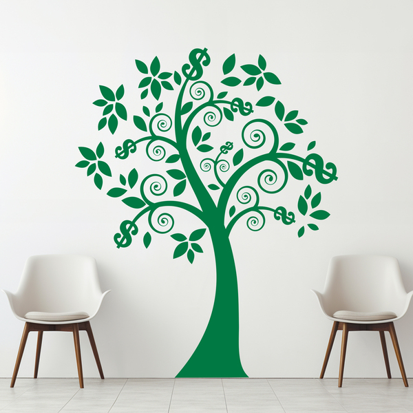 Wandtattoos: Blumen  Geld-Baum