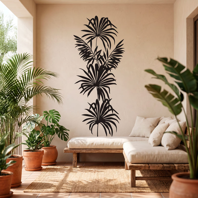 Wandtattoo Palmenbl&auml;tter 6