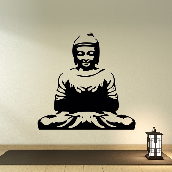 Wandtattoos: Buddha meditiert