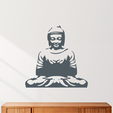 Wandtattoos: Buddha meditiert 3