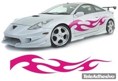 Aufkleber: New Flaming 4 2