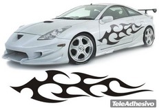 Aufkleber: New Flaming 5 2