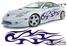 Aufkleber: New Flaming 6 2