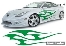 Aufkleber: New Flaming 7 2