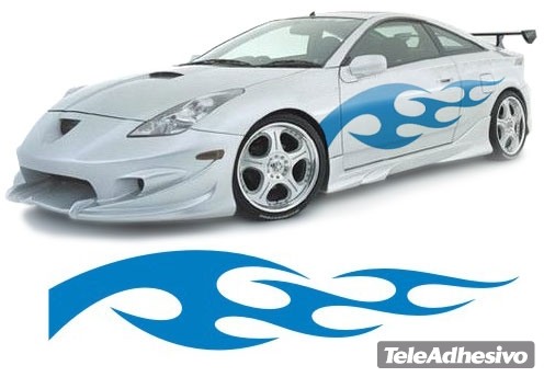 Aufkleber: New Flaming 8