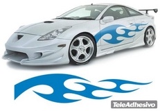 Aufkleber: New Flaming 8 2