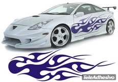 Aufkleber: New Flaming 9 2