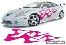 Aufkleber: New Flaming 10 2