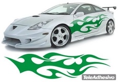 Aufkleber: New Flaming 13 2