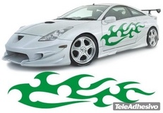 Aufkleber: New Flaming 16 2